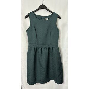 Merona Forest Green Textured Jacquard Sleeveless Dress